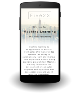 Artificial Intelligence - Machine Learning - Five23 - Nexus 5