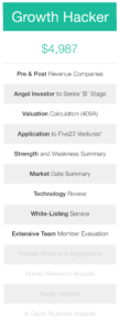 Five23 - Growth Hacker - Pricing Table (10-29-18) - 409A Valuation